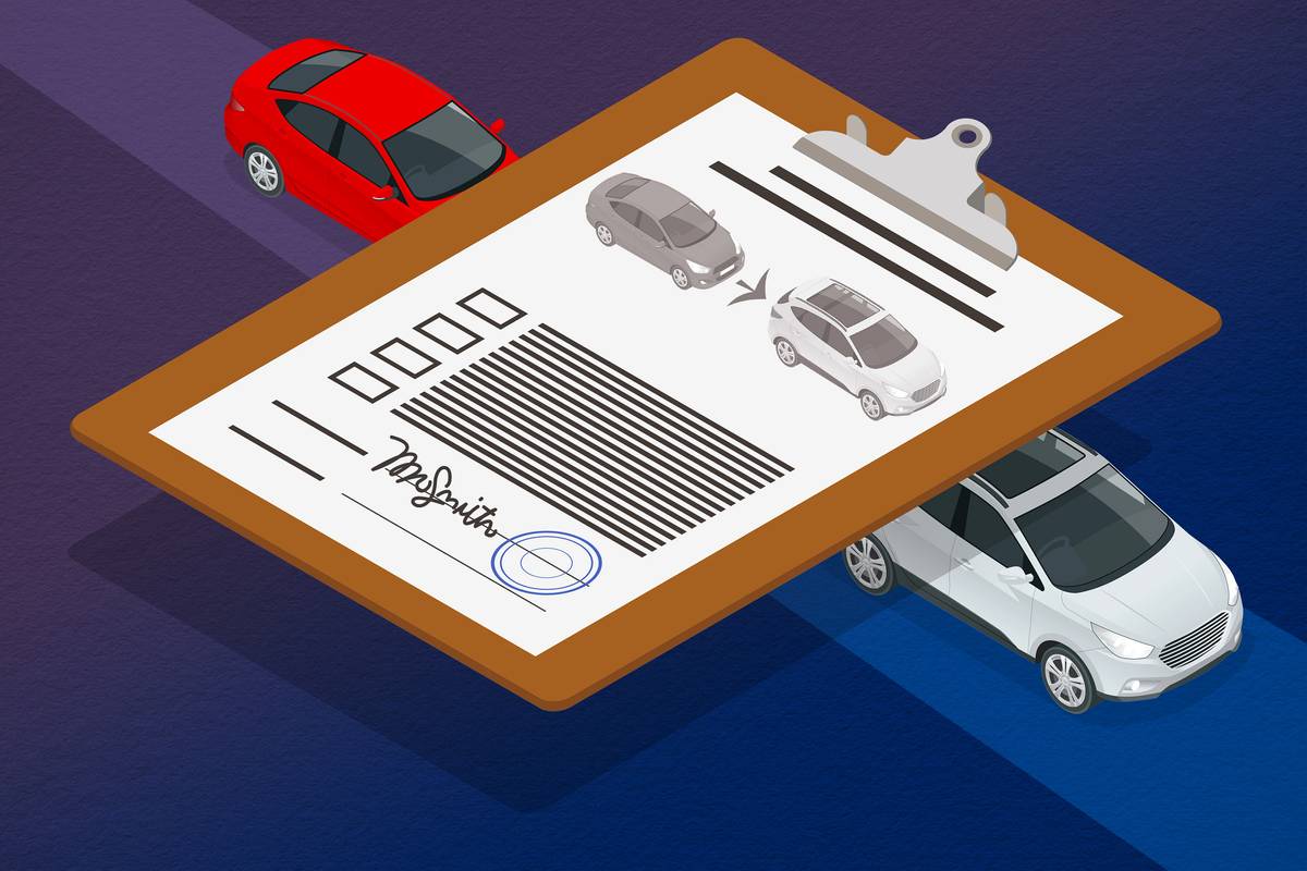 Car paperwork illustration