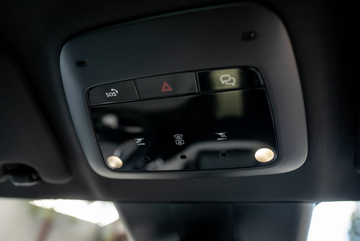 volvo ex30 cross country 2026 27 interior overhead controls jpg