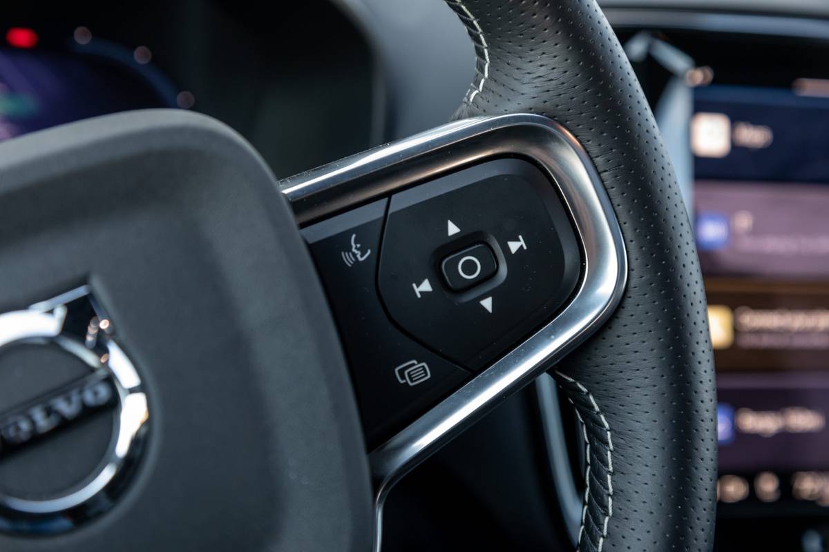 volvo xc40 recharge 2021 17 controls interior steering wheel suv scaled jpg