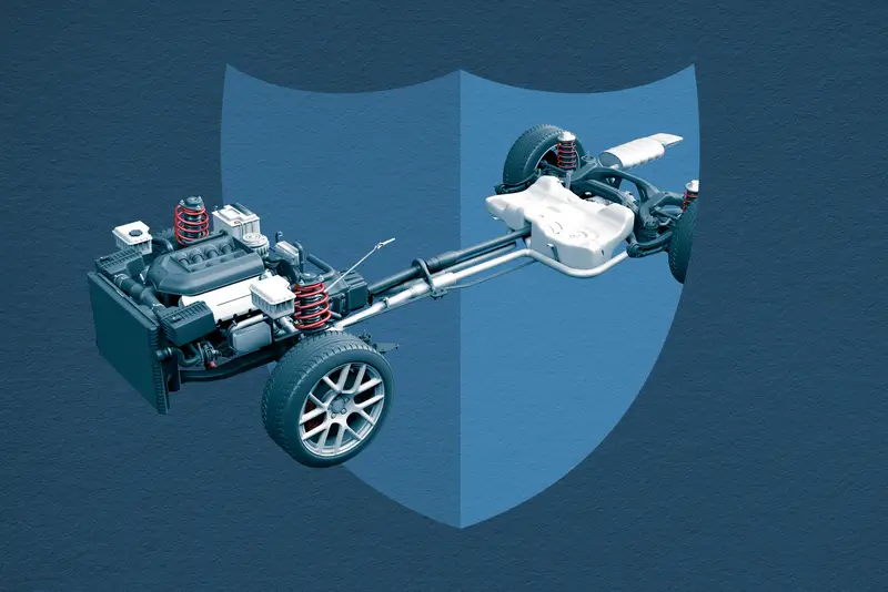 Vehicle powertrain illustration